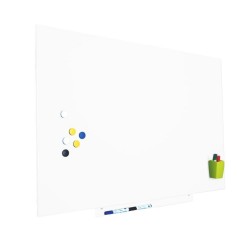 Skinwhiteboard Magnetic Cu Suprafata Lacuita, Modular, Design Fara Cadru, Dimensiune 75 X 115 Cm