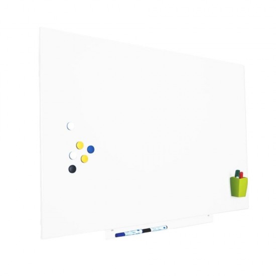 Skinwhiteboard Magnetic Cu Suprafata Lacuita, Modular, Design Fara Cadru, Dimensiune 75 X 115 Cm