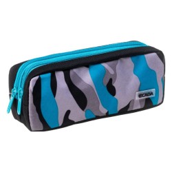 Penar Tip Borseta Ecada cu 2 Fermoare, Model Camuflaj, Material Poliester