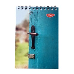 Bloc Notes A5 cu Spira Daco, Dimensiuni 21x15 cm, Model BN580AR, 80 File