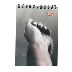 Bloc Notes A5 cu Spira Daco, Dimensiuni 21x15 cm, Model BN580DR, 80 File