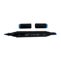 Marker Grafic cu 2 Capete Daco, Culoare Albastru Ceruleum Marker Grafic cu 2 Capete Daco, Culoare Albastru Ceruleum