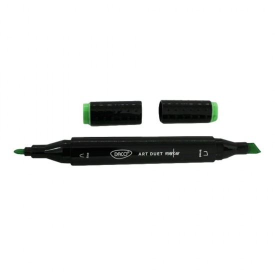 Marker Grafic cu 2 Capete Daco, Culoare Verde Smarald
