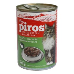 Conserva pentru Pisici Piros, Carne de Iepure, 415 g