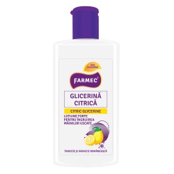 Lotiune pentru Maini Farmec Glicerina Citrica, cu 32% Glicerina, 150 ml