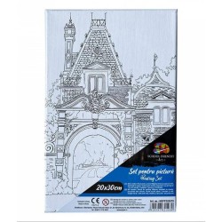 Panza pentru Pictura Predesenata pe Sasiu, Model Castel, School Friendly Sf Art, Dimensiune 200x300 mm