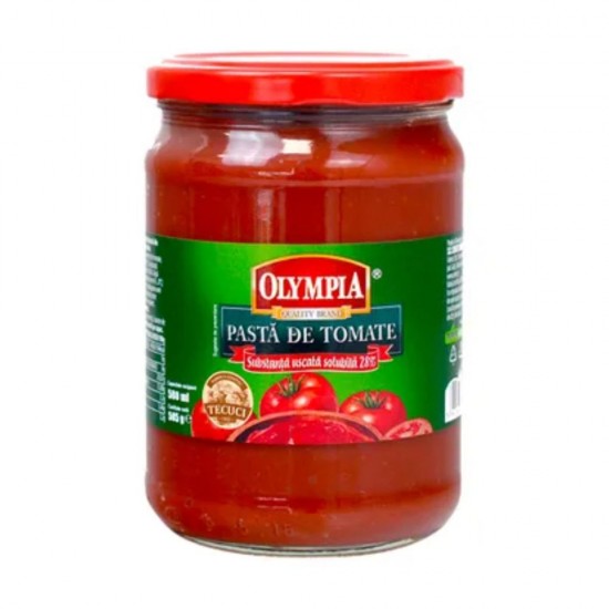 Pasta de Tomate Olympia Prem, Substanta Uscata Solubila 28%, 580 ml