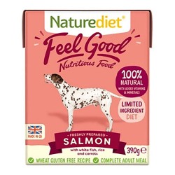 Pate Naturediet Feel Good cu Somon, 390 g