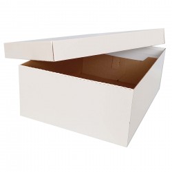 Cutii cu Autoformare din Carton Micro Albit Lucios, Dimensiune 340x250x130 mm, 50 Buc/Set