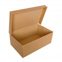 Cutii cu Autoformare din Carton Micro Kraft (Natur), Dimensiuni 330x200x120 mm, 50 Buc/Set