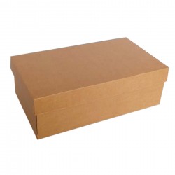 Cutii cu Autoformare din Carton Micro Kraft (Natur), Dimensiuni 340x150x115 mm, 50 Buc/Set