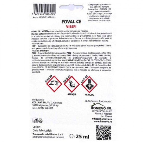 Insecticid Homevo Viespi