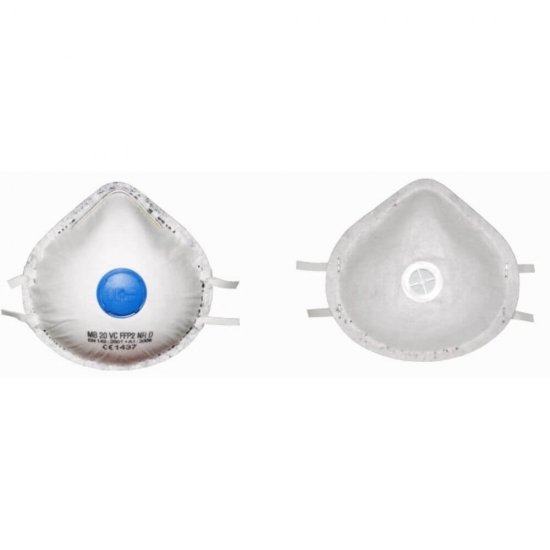 Set 15 Masti Protectie cu Supapa Sentosa, Supapa Tip Cupa, Alb si Albastru, Masti de Protectie cu Supapa, Masti Protectie Sentosa, Masca Protectie, Masti de Protectie Faciala, Masca Protectie Respiratorie cu Supapa
