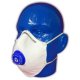Set 15 Masti Protectie cu Supapa Sentosa, Supapa Tip Cupa, Alb si Albastru, Masti de Protectie cu Supapa, Masti Protectie Sentosa, Masca Protectie, Masti de Protectie Faciala, Masca Protectie Respiratorie cu Supapa