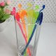 Amestecatoare Cocktail Flamingo, 25 Buc/Set, Plastic, Inaltime 15 cm, Multicolor, Amestecatoare de Plastic pentru Bauturi, Amestecatoare pentru Cocktail, Amestecatoare Decorative Bauturi, Accesorii pentru Cocktail, Amestecatoare si Ornamente Bar