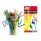 Paie Plastic Drink Deco OTI, Burduf Lung de 26 cm, 100 Buc/Set, Multicolor, Paie cu Burduf Lung, Paie din Plastic pentru Petreceri, Accesorii pentru Bar, Paie Extra Lungi, Paie din Plastic la Set, Accesorii pentru Petreceri si Aniversari
