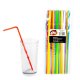 Paie Flexibile din Plastic OTI, 240x5 mm, 50 Buc/Set, Multicolor Fluorescente, Paie din Plastic, Paie Catering, Paie pentru Petreceri, Accesorii pentru Bar