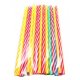 Set 100 Paie Flexibile, 240x5 mm, Linii Spiralate, Diverse Culori Fluorescente, Paie de Baut din Plastic, Paie Plastic pentru Sucuri, Paie de Baut pentru Bar, Paie din Plastic, Paie Catering, Paie pentru Petreceri, Accesorii pentru Bar