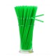 Set 400 Paie Biodegradabile Flexibile, Ambalate Individual, Plastic, 240x6 mm, Verzi