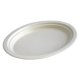 Platou Oval Biodegradabil, 20x26 cm, 20 Buc/Set, Trestie de Zahar, Platou Biodegradabil din Trestie de Zahar, Platou Oval Biodegradabil, Platouri Reciclabile, Platouri Ecologice, Platouri Biodegradabile de Unica Folosinta