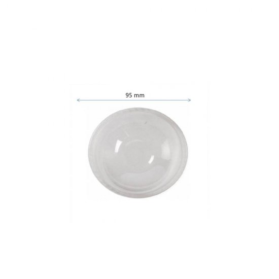 Capace Biodegradabile, Ø 95 mm, 50 Buc/Set, Tip Cupola cu Gaura - Capace Ecologice