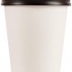 Capace Biodegradabile, Ø 90mm, 50 Buc/Set, pentru Pahare de 12 Oz (360ml), Capace Negre din PLA- Capace Ecologice