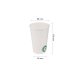 Pahare Biodegradabile Albe cu Logo Verde, 12 Oz (360 ml), Carton cu PLA, 50 Buc/Set - Pahare Ecologice