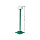 Suport Metalic Pungi Zorex, 120 cm, 3 Kg, Culoare Verde, Stand Metalic pentru Pungi de Plastic, Stativ pentru Pungi, Suport Metalic pentru Pungi Fructe si Legume, Dispenser Rola Pungi din Plastic, Suport Metalic pentru Pungi Alimentare