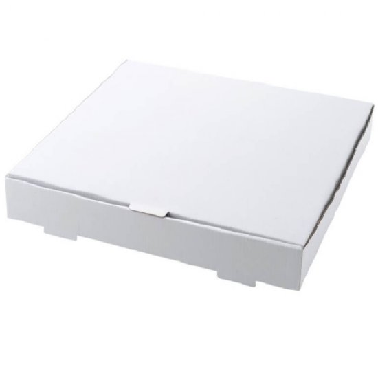 Set 500 Cutii Pizza Albe, 42x4x42 cm - Ambalaje Alimentare din Carton Alb