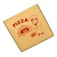 Set 500 Cutii Pizza Natur Model Bucatarul, 28x3.5x28 cm - Ambalaj din Carton Maro