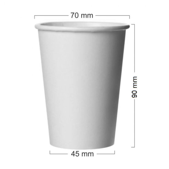 Pahare din Carton, 7 Oz (180 ml), 100 Buc/Set, Culoare Alba, Pahare din Carton Alb, Pahare Albe din Carton, Pahare de Unica Folosinta, Pahare de Unica Folosinta din Carton, Pahare din Carton Albe de Unica Folosinta