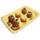 Tavite OTI, 28x20 cm, 50 Buc/Set, Carton Auriu, Tavite Unica Folosinta, Tavite de Carton Auriu, Tavite din Carton, Tavite de Carton Patiserii, Tavite Catering, Tavite Aurii pentru Prajituri, Suporturi Carton pentru Parjituri, Platouri Cofetarie