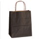 Sacose din Hartie Model Negru, 25x9.5x30 cm, 100 Buc/Bax, Plase pentru Cadouri