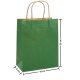 Pungi Cadou cu Model Verde Deschis, 18x9x25 cm, 100 Buc/Bax, Sacose si Plase din Hartie, Punga pentru Cadou, Plasa pentru Cadou, Pungi din Hartie pentru Cadou