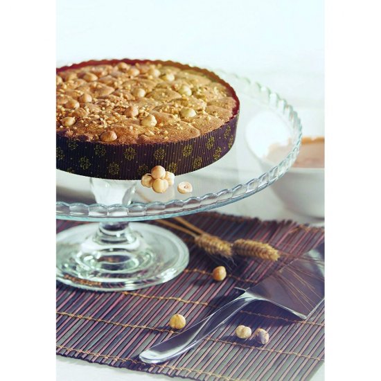 Forma de Copt pentru Tarta, 200x35 mm, Rotunda, Culoare Maro, Forme de Copt din Hartie Siliconata, Forme de Unica Folosinta pentru Prajituri, Tava din Hartie Siliconata pentru Prajituri