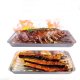 Tavite Aluminiu, 2 Buc/Set, 345x230x27 mm, pentru Grill, Dreptunghiulare, Tavi Gril cu Orificii, Tavi Unica Folosinta Grill, Tavite Aluminiu pentru Grill, Tavite Aluminiu pentru Gratar, Gratare Aluminiu, Tavi Aluminiu Prajire, Vesela Unica Folosinta