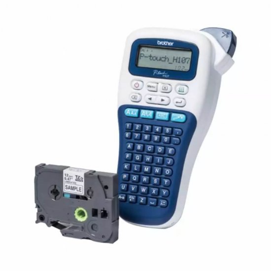Aparat de Etichetat P-Touch PT-H107 Brother, Rezolutie 180 DPI, LCD, Tastatura ABC, Viteza Tiparire 20 mm/s, Aparat Etichetat, Aparat Etichetat rother, Aparat Etichetat P-Touch, Aparat Etichetat PT-H107 Brother, Aparat pentru Etichete, Aparat de Etichete