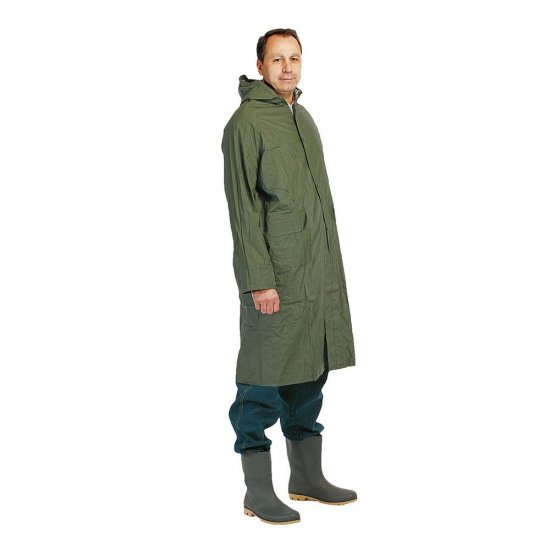 Pelerina Impermeabila din Fas/PVC Protek, Marime S, Kaki, Pelerina de Protectie, Pelerina Impermeabila de Protectie, Pelerina de Protectie Impermeabila, Pelerina PVC de Protectie, Imbracaminte Impermeabila, Imbracaminte de Protectie, Imbracaminte PVC