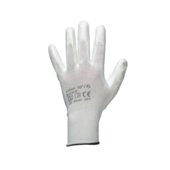 Manusi Protectie Sentosa Buck White M3, Marimea M, Nylon, Manusi Protectia Muncii, Manusi de Protectie din Nylon, Manusi Protectie pentru Maini, Manusi din Nylon Buck White, Manusi Albe de Protectie