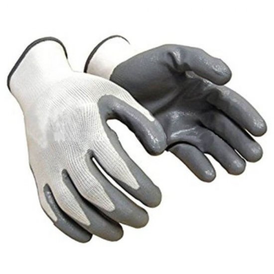 Manusi Protectie Gray Eco M13, 10/XL, Tesatura Nylon, Nitril, Alb/Gri, Manusi Protectie XL, Manusi Protectie Mari, Manusi Protectie Nylon si Nitril, Manusi Nylon si Nitril, Manusi Nitril si Tesatura, Manusi Protectie Nitril si Nylon