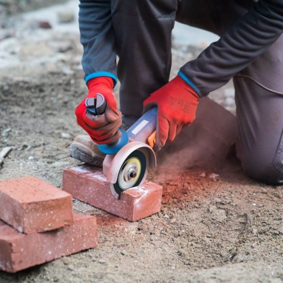 Manusi Protectie Fred M14, 10/XL, Poliester si Latex cu Textura Ridicata, Rosu/Negru, Manusi de Protectie Cauciucate, Manusi de Protectie Mari, Manusi de Protectie Poliester si Latex, Manusi de Protectie cu Palma si Degete Impregnate in Latex