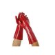 Manusi Protectie M15, 10.5/XL, 35 cm, PVC pe Bumbac, Rosu, Manusi de Protectie Cauciucate, Manusi de Protectie Mari, Manusi de Protectie de PVC pe Suport de Bumbac, Manusi de Protectie Lungi, Manusi Menaj, Manusi pentru Menaj