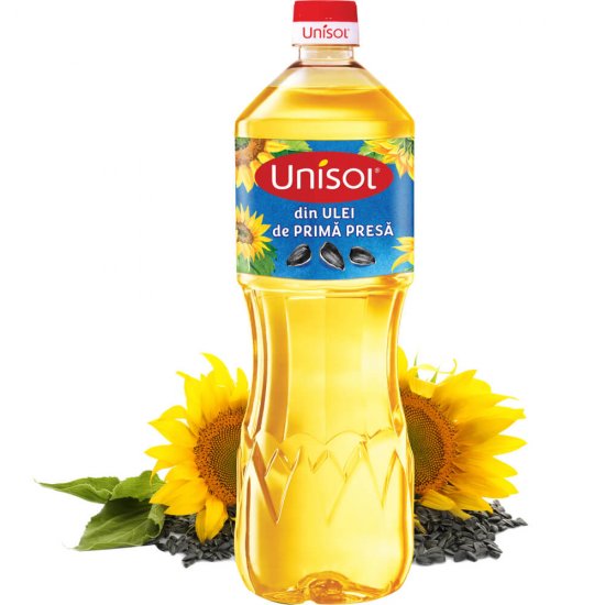 Bax 6 Sticle Ulei de Floarea Soarelui Unisol, 1L, Ulei, Ulei de Floarea Soarelui, Ulei Unisol, Ulei Rafinat, Ulei pentru Gatatit, Ulei de Calitate, Ulei de Floarea Soarelui de Calitate, Ulei de Floarea Soarelui Natural
