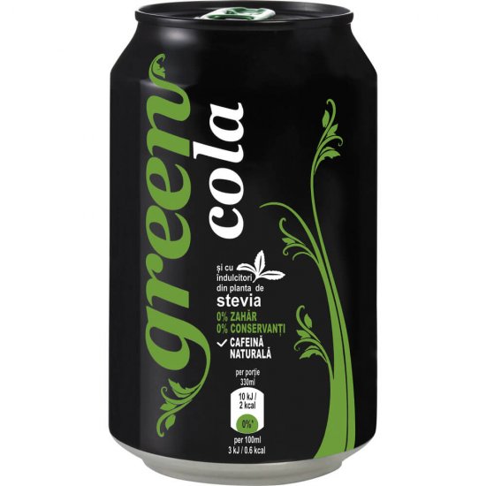 Bax 6 Buc Bautura Racoritoare Green Cola, 330ml, Bautura Racoritoare, Suc, Suc Cola, Suc Green Cola, Bautura Green Cola, Bautura Racoritoare Cola, Bautura Racoritoare la Doza, Suc la Doza, Green Cola la Doza, Green Cola fara Zahar