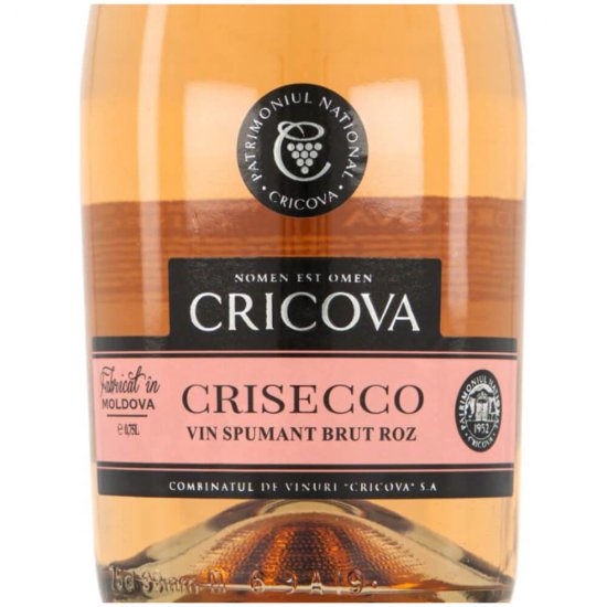 Vin Spumant Rose Brut Cricova Crisecco, 0.75l, Alcool 12.5%, Vin Spumant, Vin Rose Spumant, Vin Brut Spumant, Vin Rose Cricova, Vin Spumant Cricova, Vin Brut Cricova, Vin Spumant Cricova Premium, Cricova Crisecco, Vin Spumant Cricova Crisecco