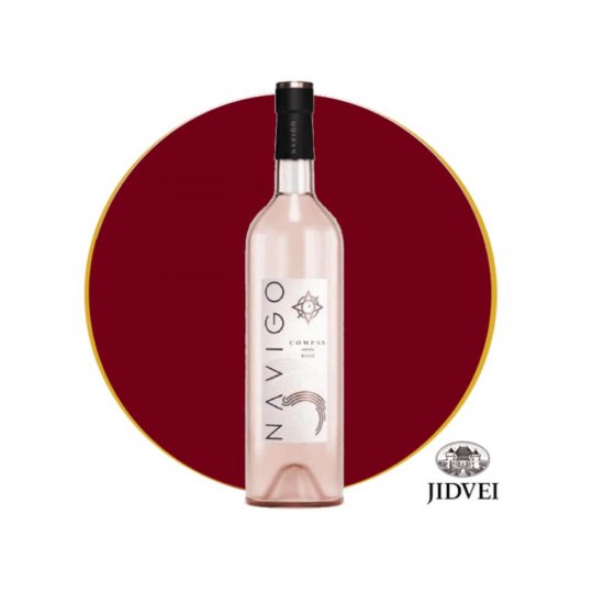 Vin Rose Sec Navigo Compas, Cupaj, 0.75 L, 13% Alcool, Jidvei, Vin Navigo Compas, Vin Rose Navigo Compas, Vin Sec Navigo Compas, Vin Cupaj Shiraz Pinot Noir Feteasca Neagra Merlot, Vinuri Rose Navigo Compas, Vinuri Seci Navigo Compas
