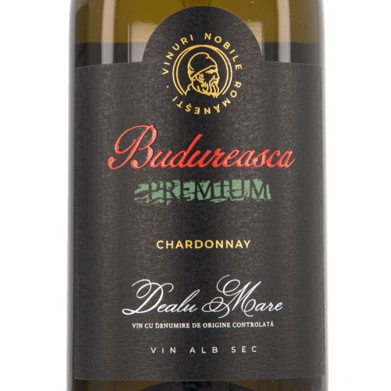 Vin Alb Sec, Budureasca Premium, Chardonnay, 0.75 L, Vin Alb Sec, Budureasca Premium Chardonnay, Bauturi Alcoolice, Vin Alb Budureasca, Vin Alb Alcool 14%