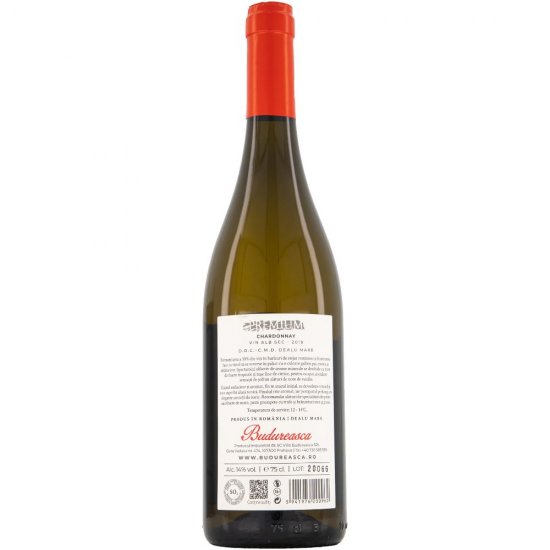 Vin Alb Sec, Budureasca Premium, Chardonnay, 0.75 L, Vin Alb Sec, Budureasca Premium Chardonnay, Bauturi Alcoolice, Vin Alb Budureasca, Vin Alb Alcool 14%
