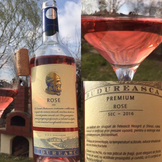 Vin Rose Demisec, Budureasca Premium, Rose, 0.75 L, Vin Rose Demisec, Budureasca Premium Rose, Bauturi Alcoolice, Vin Rose Budureasca, Vin Rose Alcool 13%