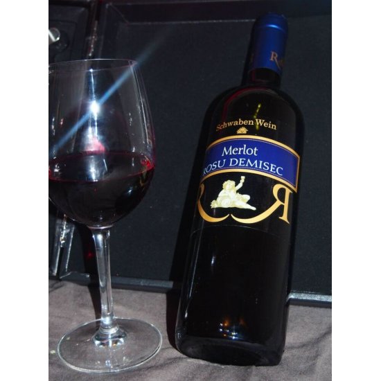 Vin Rosu Demisec, Recas Schwaben Wein, Merlot, 0.75 L, Vin Rosu Demisec, Recas Schwaben Wein Merlot, Bauturi Alcoolice, Vin Rosu Recas Schwaben Wein, Vin Rosu Alcool 13%